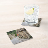 Honinggekleurde katoenen katoenen Combe-onderzette Kartonnen Onderzetters (Insitu)