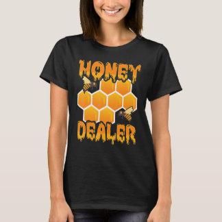 Honinghandelaar Honeycomb Bijennetbijenteelt T-shirt