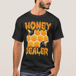 Honinghandelaar Honeycomb Bijennetbijenteelt T-shirt