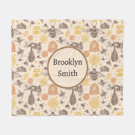 honinghommel fleece deken