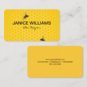 Honingkam / bijenhouder visitekaartje (Voorkant / Achterkant)