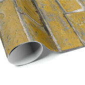 Honingkleurig Brick-wandpatroon Cadeaupapier (Rol Hoek)