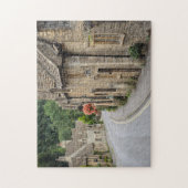 Honingkleurige katoenen tapes in Castle Combe, puz Legpuzzel (Verticaal)