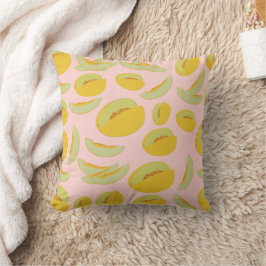 Honingkleurige Meloenen Fruit Patroon Kussen