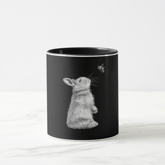 Honingkonijn en broedbijen | Bunny Lover Gift Mok (Midden)