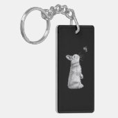 Honingkonijn en broedbijen | Bunny Lover Gift Sleutelhanger (Voorkant Links)