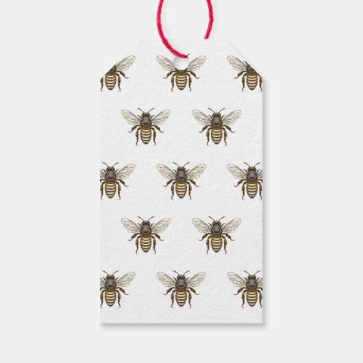 Honinglabel met stijl bij cadeaulabel (Achterkant)