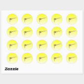 Honinglepel Klassieke Ronde Sticker (Vel)