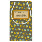 Honinglepelpatroon gelabeld klein cadeauzakje (Achterkant)