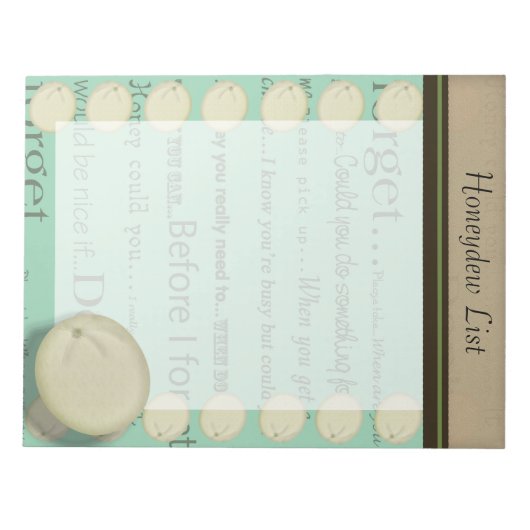 Honinglijst Notitieblok (Voorkant)