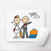 Honingmaantijd voor de bruid- en bruinmakreel muismat (Met muis)