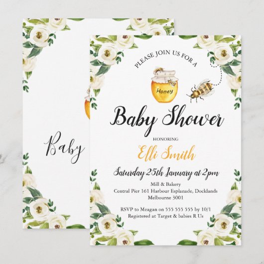 Honingmama om Baby shower te worden Kaart (Voorkant / Achterkant)