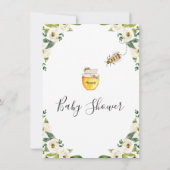 Honingmama om Baby shower te worden Kaart (Achterkant)