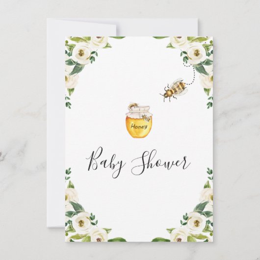 Honingmama om Baby shower te worden Kaart (Achterkant)