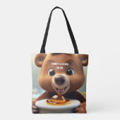 Honingminnend beer tote bag (Achterkant)