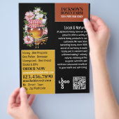 Honingpot - Beeyard, Honing Boerderij Adverteren Flyer (Hand)