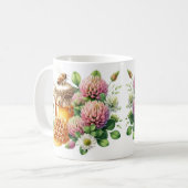 Honingpot Bij en Klaverbloem Mok (Voorkant links)