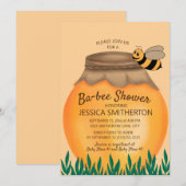 Honingpot en hommel babyshower kaart (Voorkant / Achterkant)