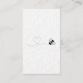 Honingpot en honingraat visitekaartje (Achterkant)