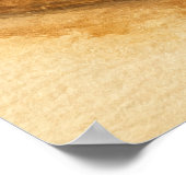 Honingpot en Lepel Aquarel Poster (Hoek)