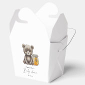 Honingpot en teddybeer baby shower bedankdoosjes (Geopend)