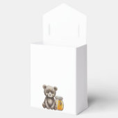 Honingpot en teddybeer baby shower bedankdoosjes (Geopend)