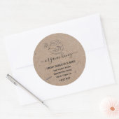 Honingpot Etiketten | Honingbij Bijenimkerij (Envelop)