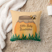 Honingpot Hommel op Gele Babykamer Kussen (Deken)