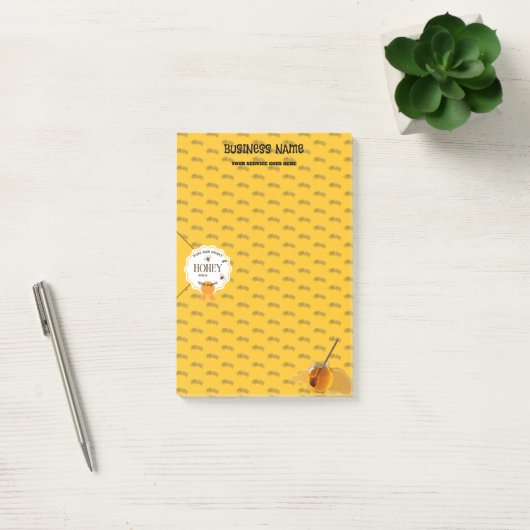 Honingpot Honingbij Bijenkorf Bij Imkerij Post-it® Notes (Kantoor)