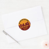 Honingpot Honingbij Honeycomb Gold Drips Maroon Ronde Sticker (Envelop)