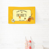 Honingpot Honingbij Imker Bijenstal Spandoek (Insitu)