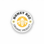 Honingpot Honingbij Imker Bijenstal Sticker (Voorkant)