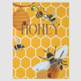 Honingpot Honingbij Imker Bijenstal Tissuepapier