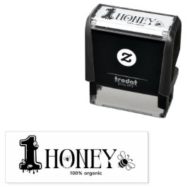 Honingpot Honingbij Imker Bijenstal Zelfinktende Stempel
