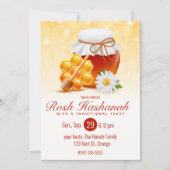 Honingpot, Honingraat, Madelief Rosh Hashanah Kaart (Voorkant)