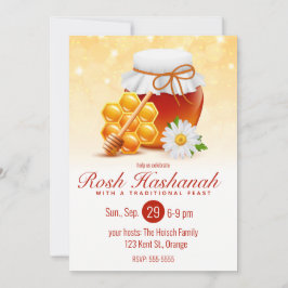 Honingpot, Honingraat, Madeliefje Rosh Hashana Kaart