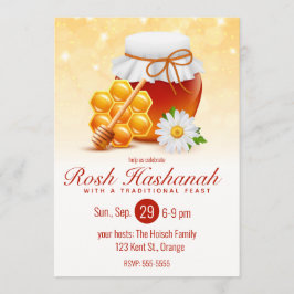 Honingpot, Honingraat, Madeliefje Rosh Hashana Kaart