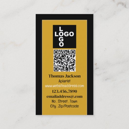 Honingpot - Imker, Honingboer Visitekaartje (Achterkant)