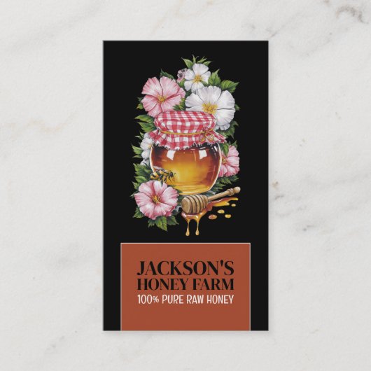 Honingpot - Imker, Honingboer Visitekaartje (Voorkant)