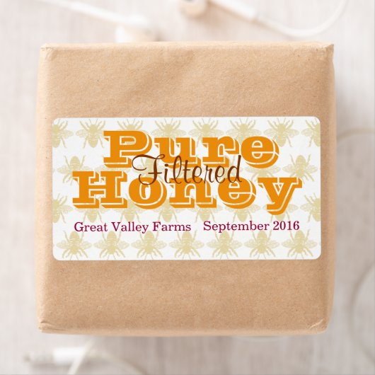 Honingpot met koningin van Bee Etiket (Insitu)