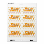 Honingpot met koningin van Bee Etiket (Full Sheet)