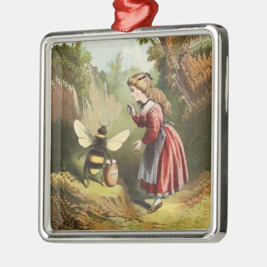  honingpot voor kleine bijen metalen ornament (Links)