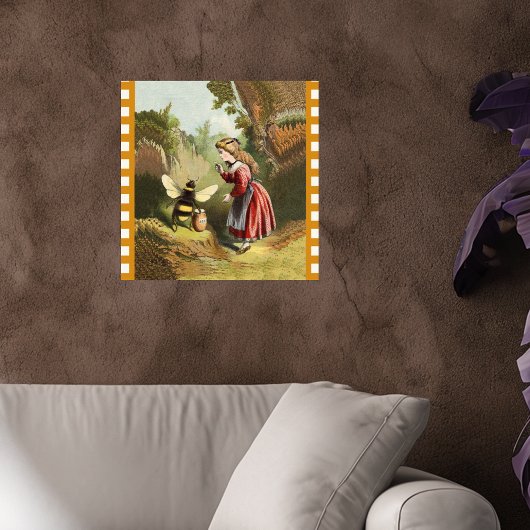  honingpot voor kleine bijen poster