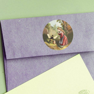 honingpot voor kleine bijen ronde sticker