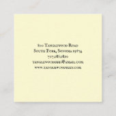 Honingproducten van de bijenimker uit bijenhoningb vierkante visitekaartje (Achterkant)