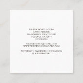 Honingproducten van honingbijenimkers vierkante visitekaartje (Achterkant)