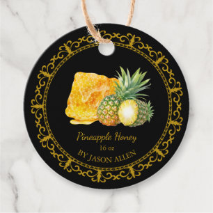  Honingraat Ananas Honing Hang Label