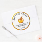 Honingraat Apiary Honing Pot Ronde Sticker (Envelop)