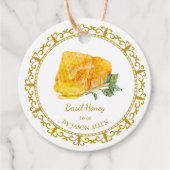  Honingraat Basil Infusie Honey Hang Label (Voorkant)