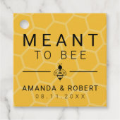 Honingraat bedoeld als bruiloft bedankjes labels (Voorkant)
